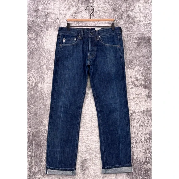 Adriano Goldschmied AG Jeans 31 x 30 Mens Matchbox Slim Straight Selvedge Denim - Picture 1 of 9